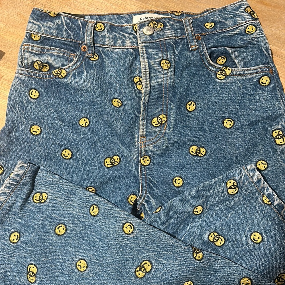 Reformation Mixed Emotions High Rise Straight Jeans - Picture 5 of 7
